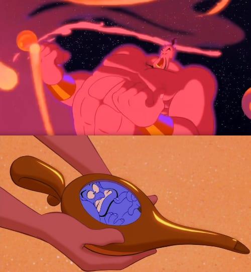 Genie Lamp meme template