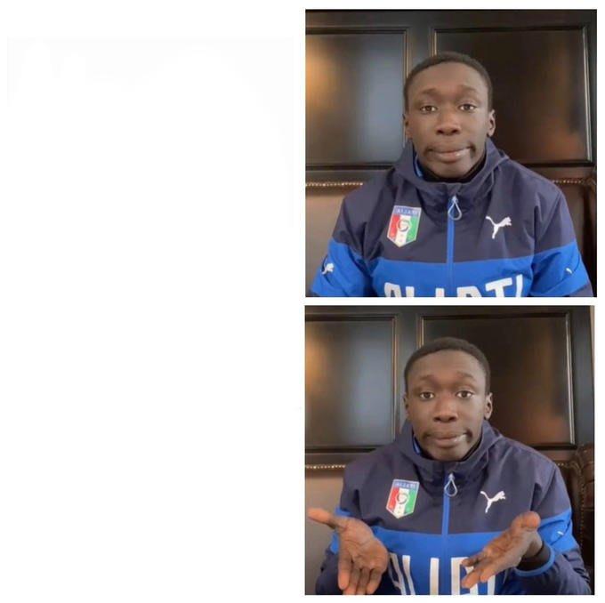 Khaby Lame Shrug meme template