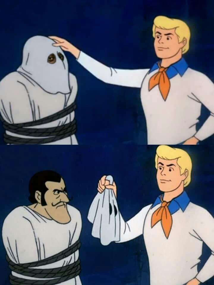 Scooby Doo Reveal meme template