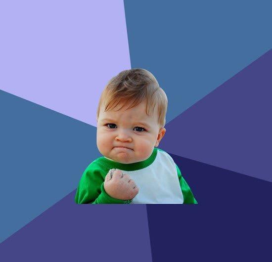 Success Kid meme template